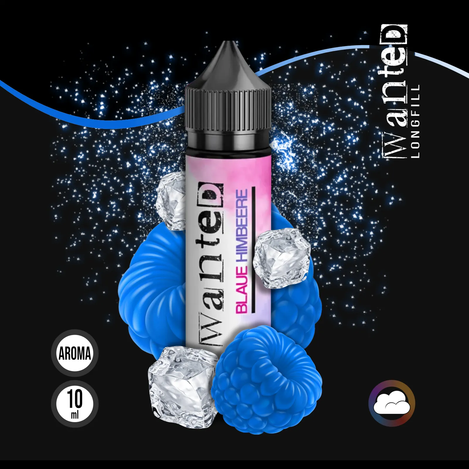 WANTED Blaue Himbeere Aroma Overdosed - 10 ml