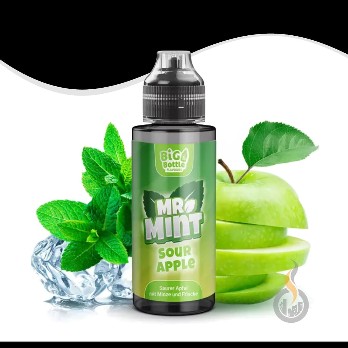BIG BOTTLE FLAVOURS Mr. Mint Sour Apple Aroma - 10 ml SW18022 Bild 1