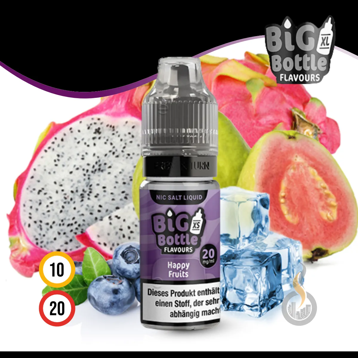 Big Bottle Happy Fruits Liquid (Nic Salt) SW17985 Bild 1