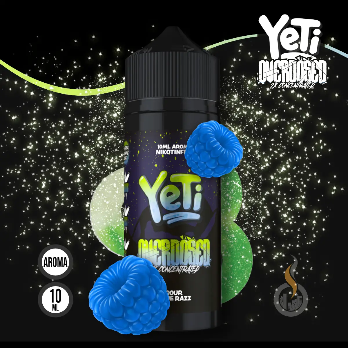 YETI Overdosed Sour Blue Razz Aroma - 10 ml SW18132 Bild 1