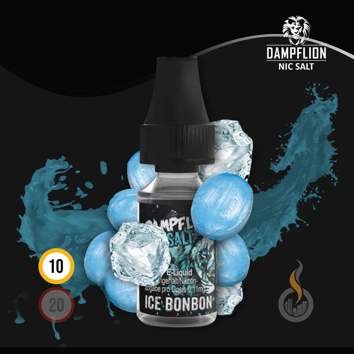 DAMPFLION INTENSE Ice Bonbon Overdosed Nic Salt Liquid SW18304 Nikotinstärke wählen: 10 mg (MEDIUM) Bild 1