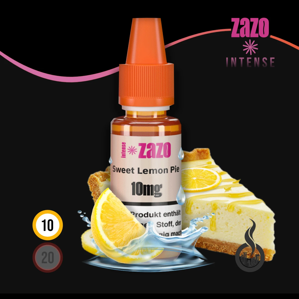 ZAZO INTENSE Sweet Lemon Pie Nikotinsalz Liquid - 10 ml SW18469 Nikotinstärke wählen: 10 mg (NIKOTINSALZ) Bild 1