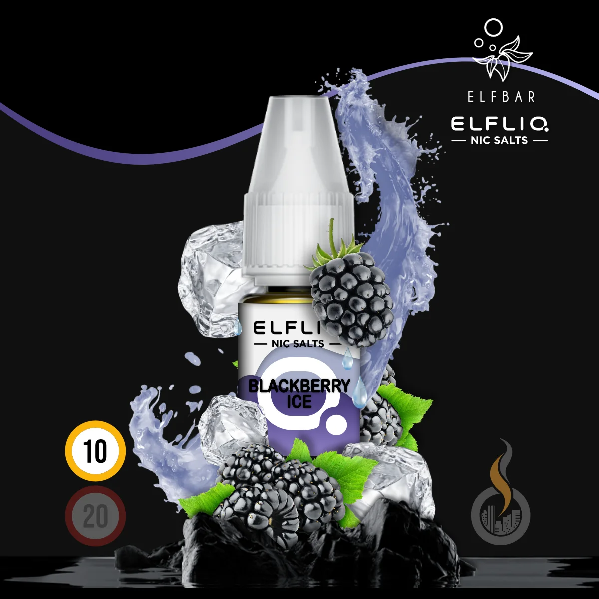 ELFLIQ by Elfbar Blackberry Ice Nikotinsalz Liquid - 10 ml SW18483 Nikotinstärke wählen: 10 mg (NIKOTINSALZ) Bild 1
