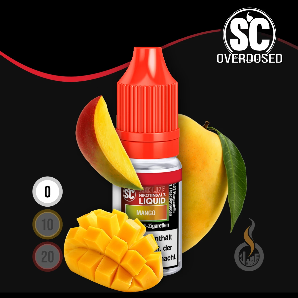 SC Red Line Mango Nikotinsalz Liquid - 10 ml SW18294 Nikotinstärke wählen: 0 mg (OHNE NIKOTIN) Bild 1