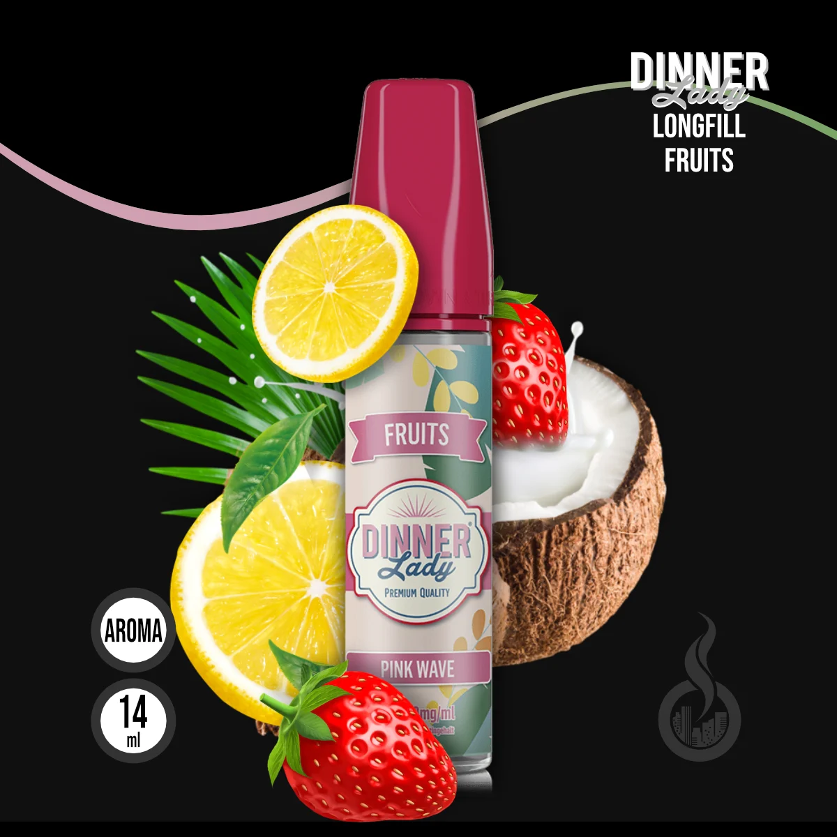 DINNER LADY FRUITS Pink Wave Aroma - 14 ml SW18575 Bild 1
