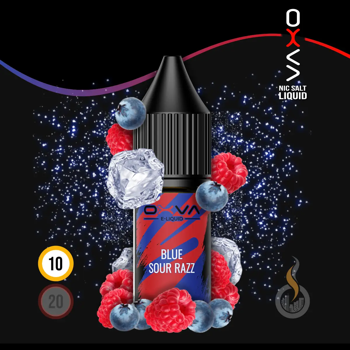 OXVA Blue Sour Razz Nic Salt Liquid SW18333 Nikotinstärke wählen: 10 mg (NIKOTINSALZ) Bild 1