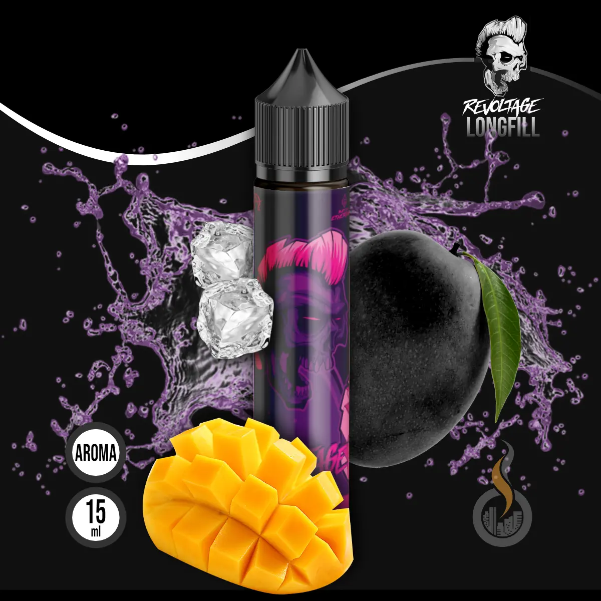 REVOLTAGE Longfill Aroma Black Mango - 15 ml SW18197 Bild 1