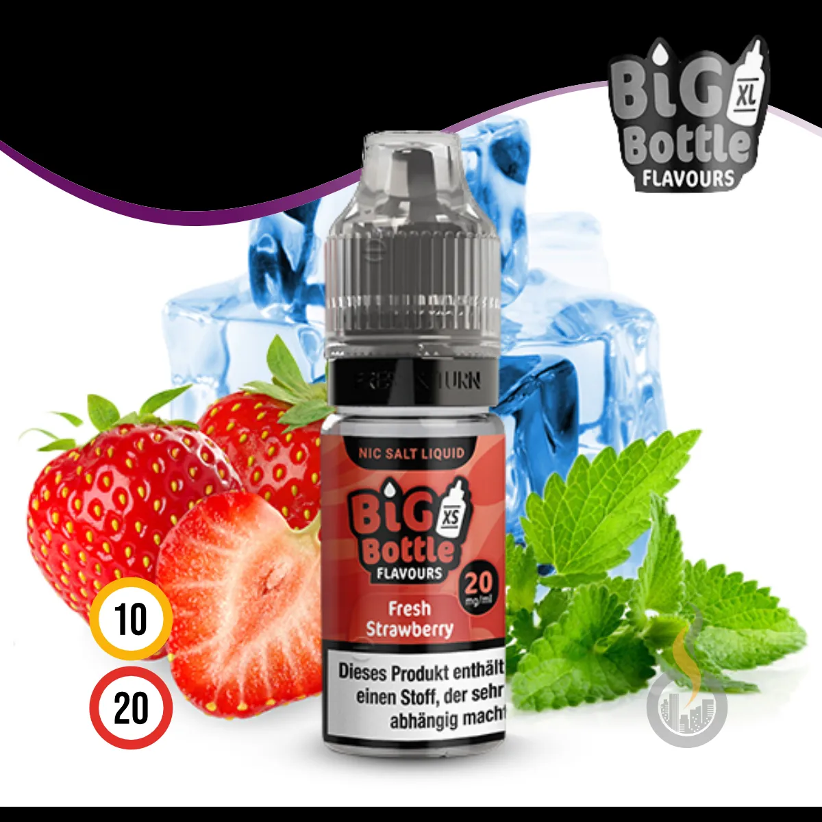 Big Bottle Fresh Strawberry Liquid (Nic Salt) SW17989 Bild 1