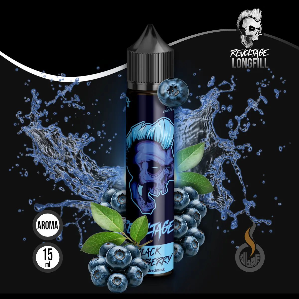REVOLTAGE Longfill Aroma Black Blueberry - 15 ml SW18419 Bild 1
