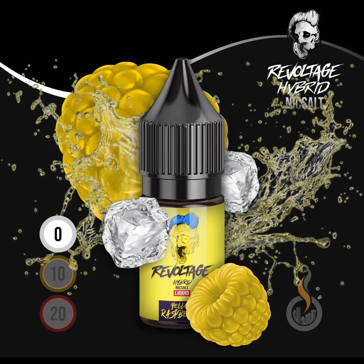 REVOLTAGE Hybrid Nikotinsalz Liquid Yellow Raspberry - 10 ml SW18218 Nikotinstärke wählen: 0 mg (OHNE NIKOTIN) Bild 1