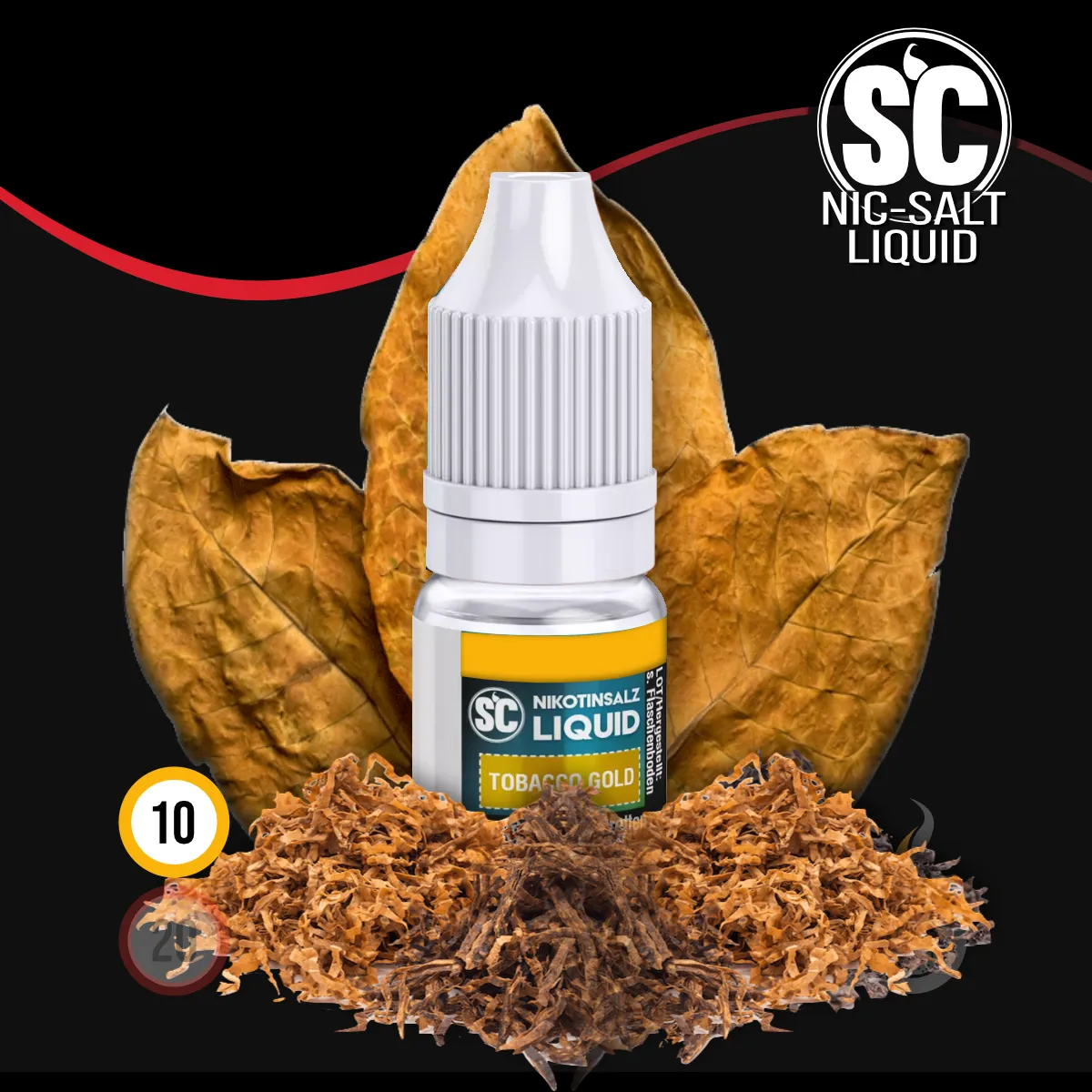 SC Tobacco Gold Nikotinsalz Liquid - 10 ml SW18094 Nikotinstärke wählen: 10 mg (NIKOTINSALZ) Bild 1