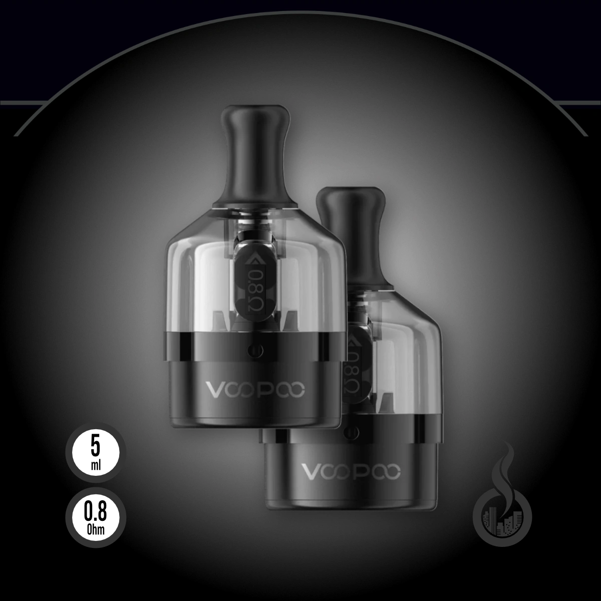 2x Voopoo PnP X Pods mit Coil MTL - 5 ml SW18592.1 Widerstand 0.8 Ω (Ohm) Bild 1