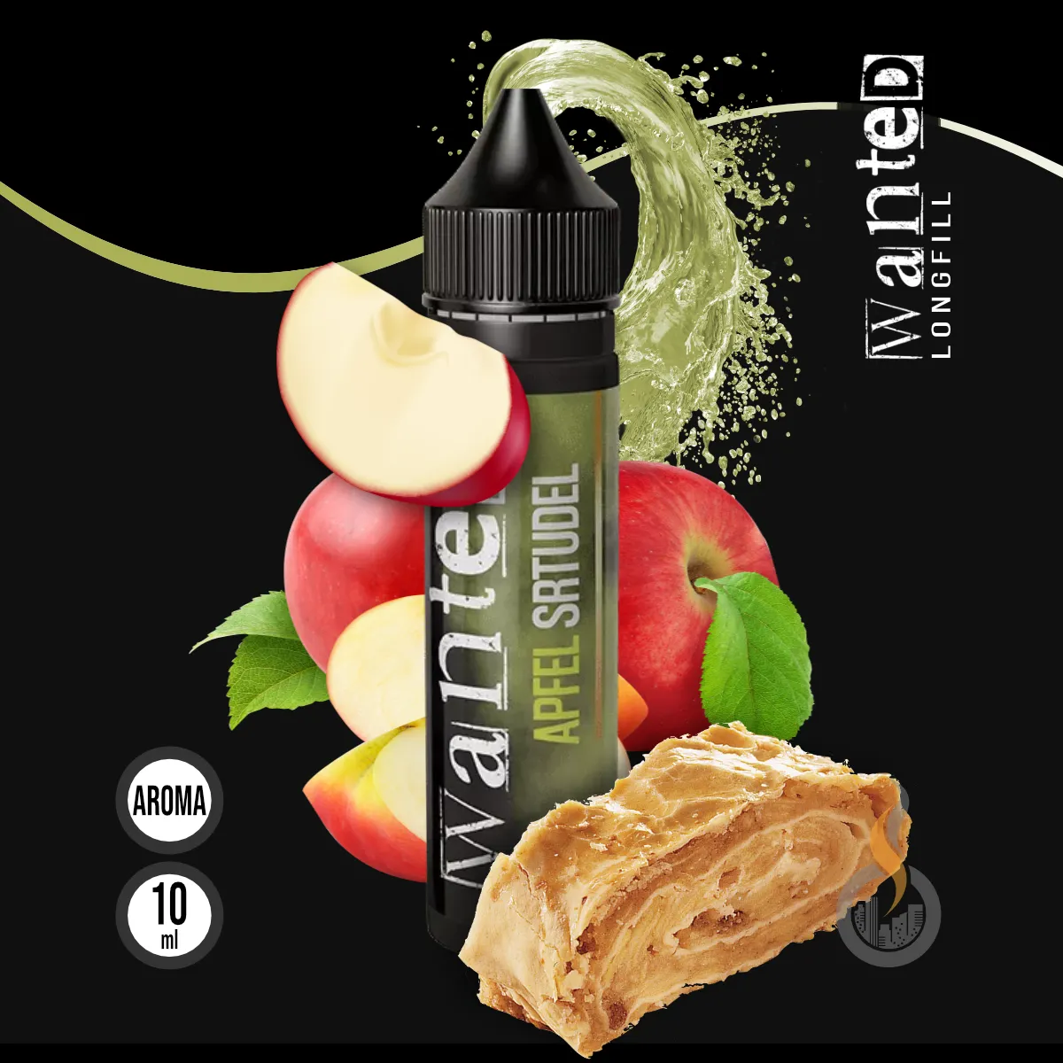 WANTED Overdosed Aroma Apfelstrudel - 10 ml SW18174 Bild 1