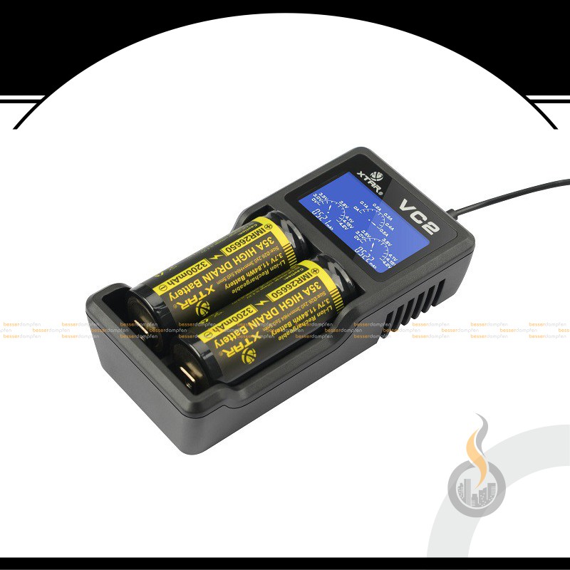XTAR VC2 USB-Ladegerät 2-Schacht SW14469 Bild 3