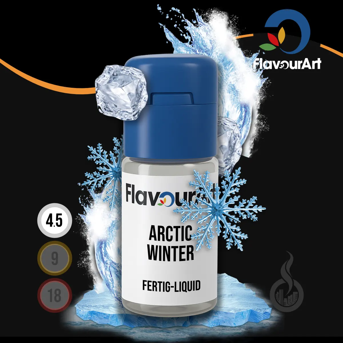 FlavourArt Nikotin Liquid Arctic Winter - 10 ml SW18497 Nikotinstärke wählen: 4.5 mg (LOW) Bild 1