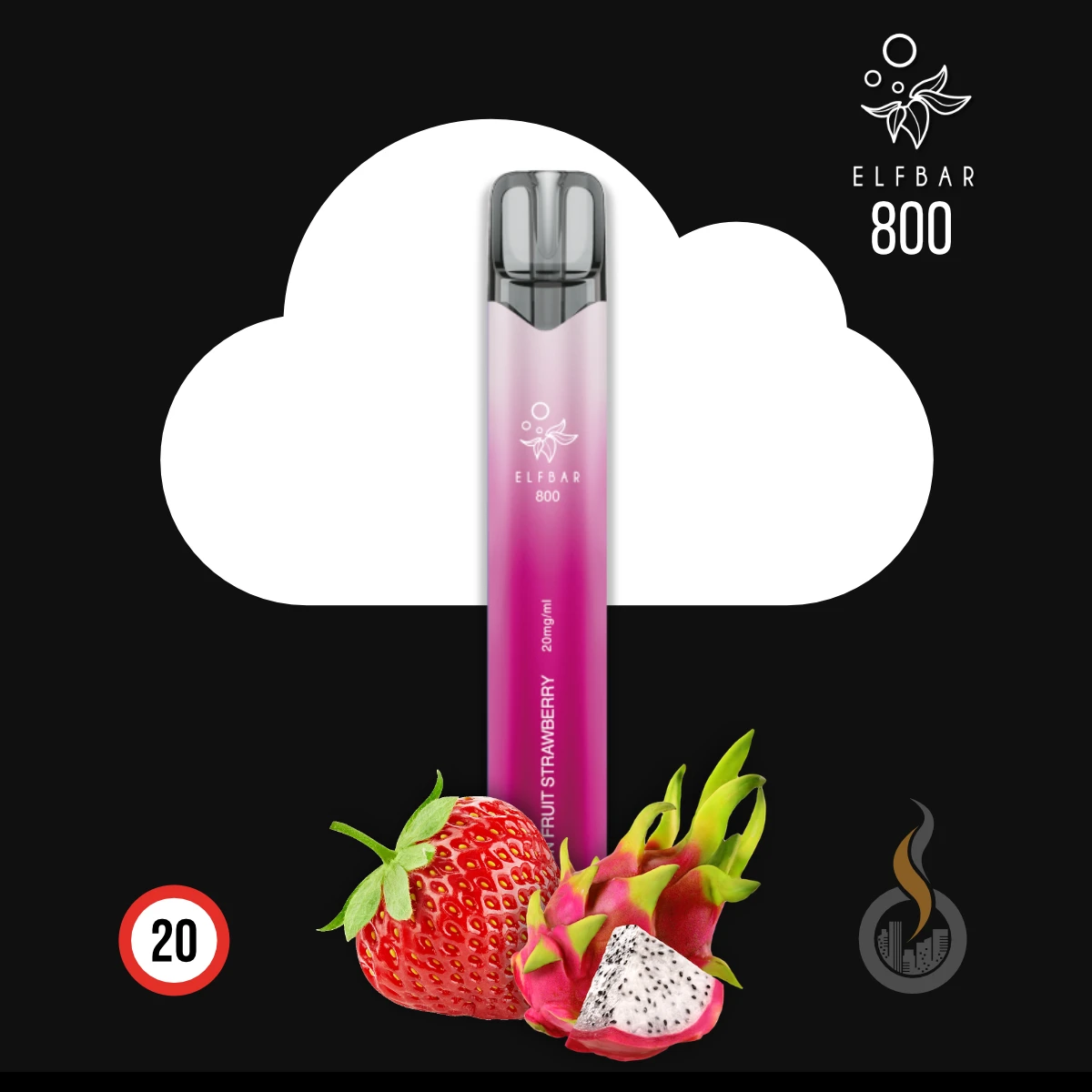 ELF BAR 800 Dragon Fruit Strawberry SW18454 Bild 1