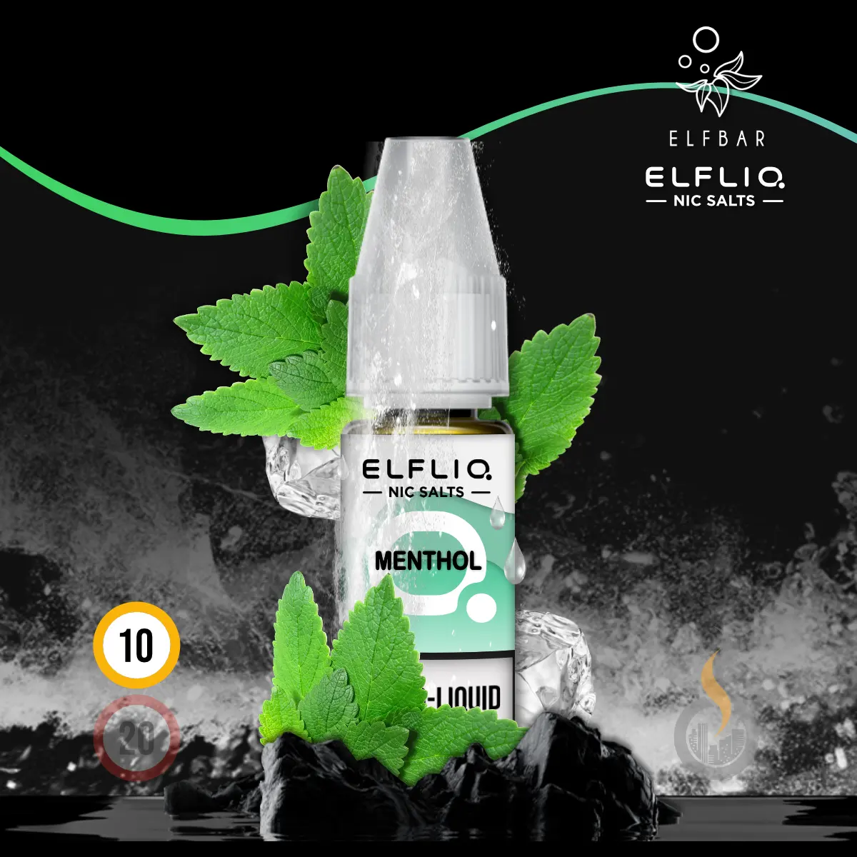 ELFLIQ by Elfbar Menthol Nikotinsalz Liquid - 10 ml SW18482 Nikotinstärke wählen: 10 mg (NIKOTINSALZ) Bild 1