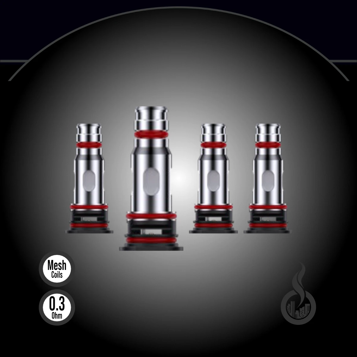 4x UWELL Crown X Coil Verdampferkopf SW18136 Widerstand 0.3 Ω (Ohm) Bild 1