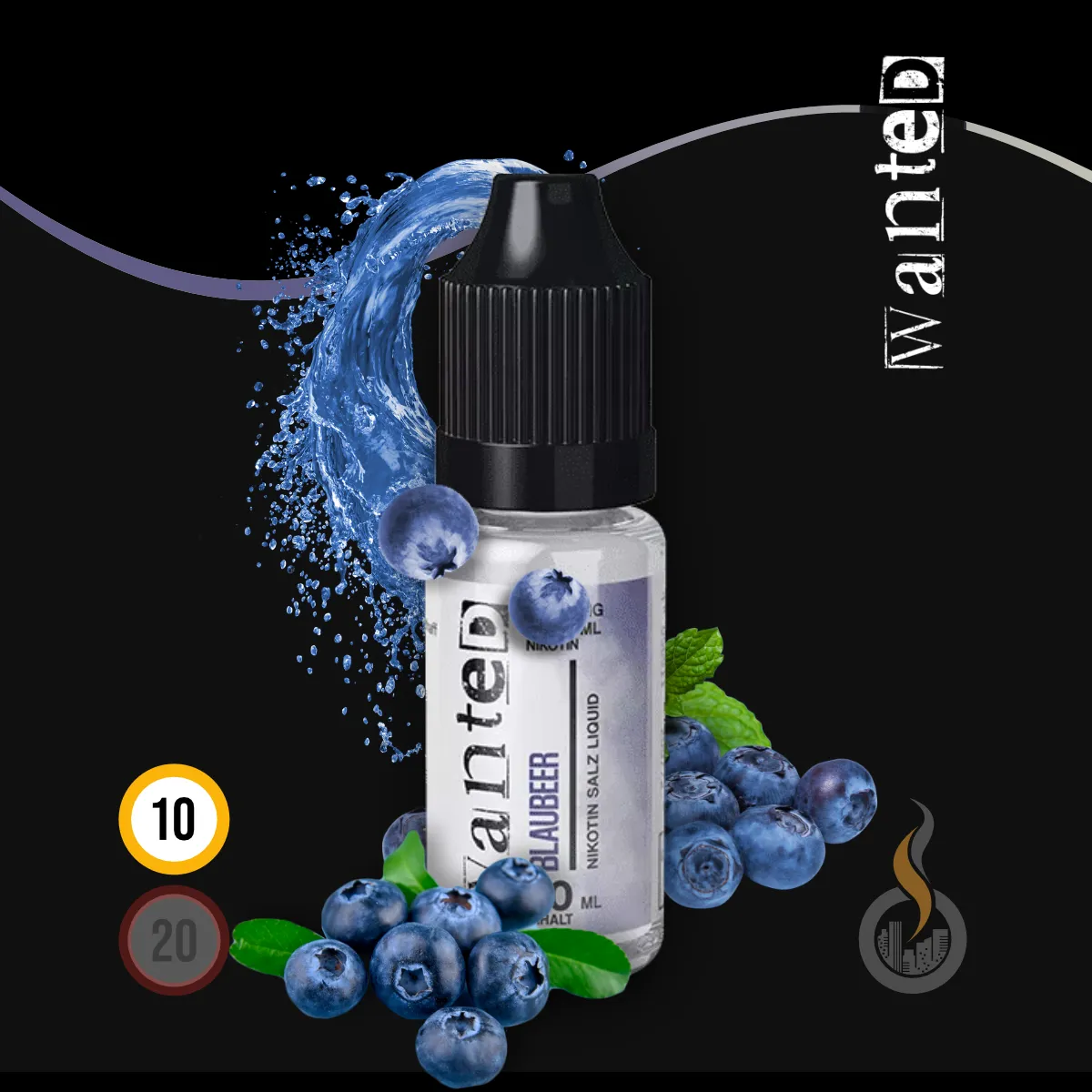 WANTED Overdosed Blaubeer Nikotinsalz-Liquid - 10 ml SW17797 Nikotinstärke wählen: 10 mg (NIKOTINSALZ) Bild 1