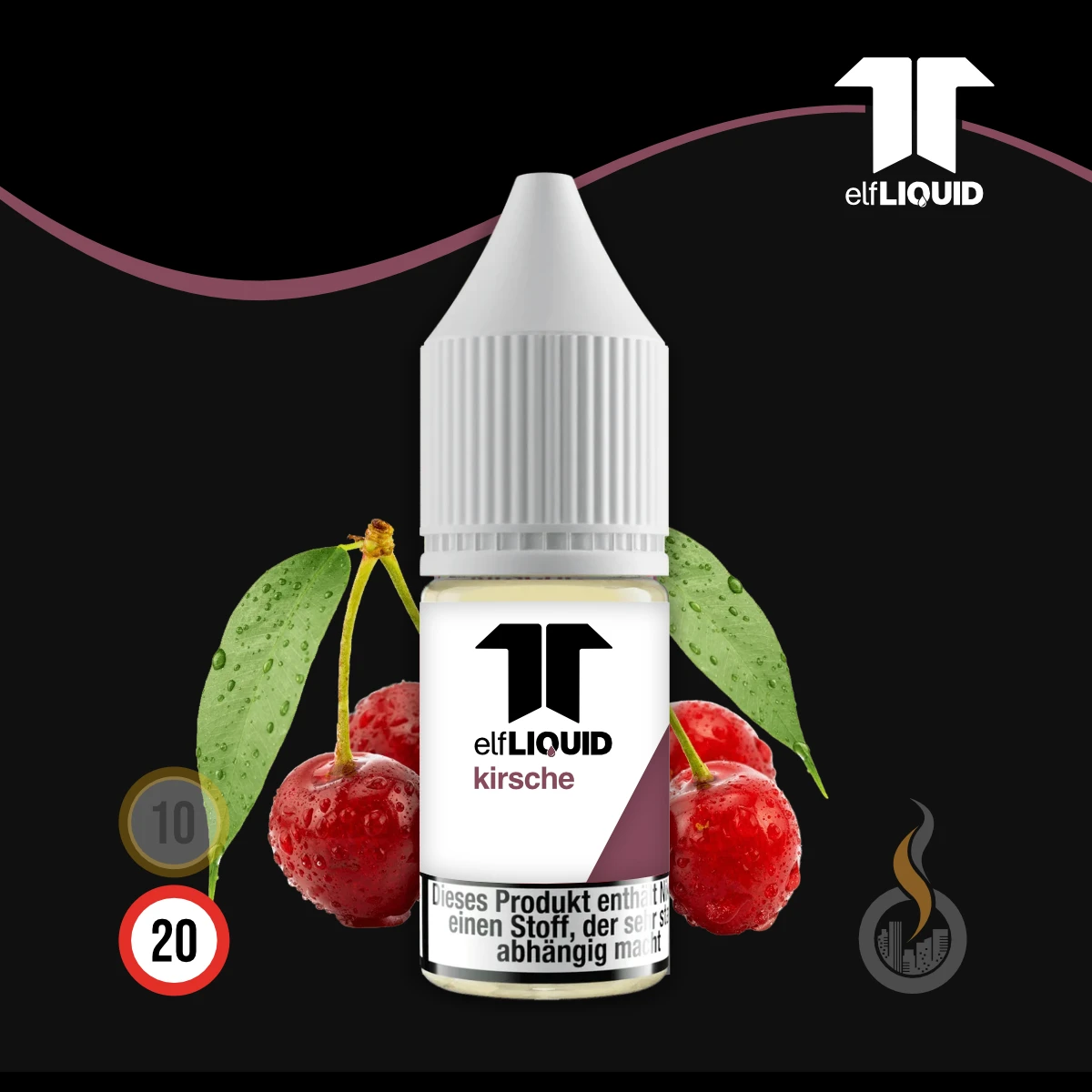 elf LIQUID Nikotinsalz Kirsche - 10 ml SW18691.1 Nikotinstärke wählen: 20 mg (NIKOTINSALZ) Bild 1