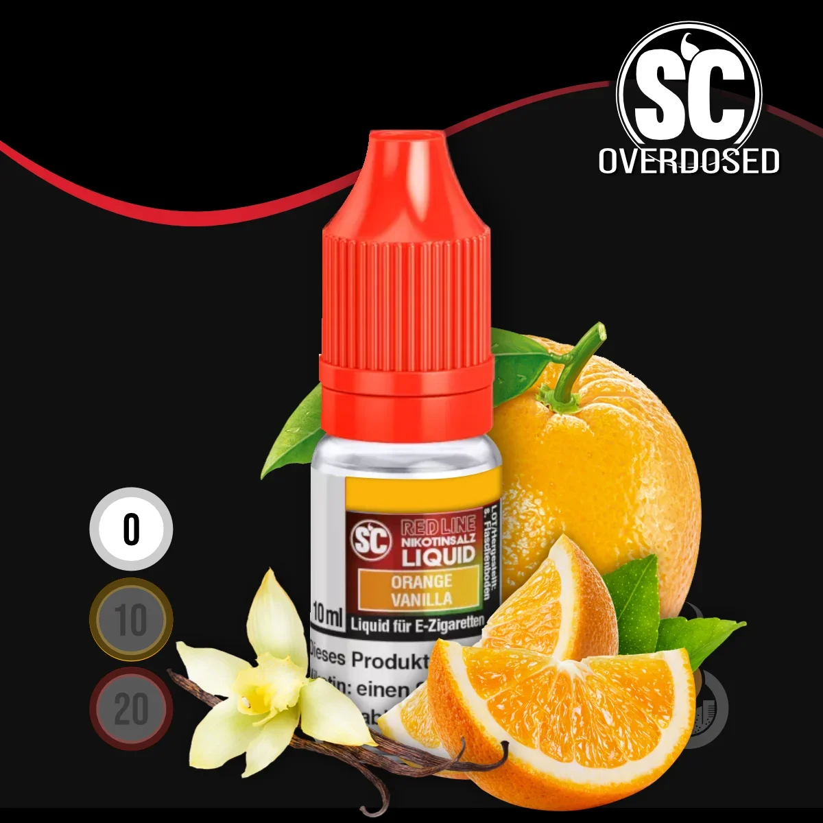 SC Red Line Orange Vanilla Liquid - 10 ml SW18084 Nikotinstärke wählen: 0 mg (OHNE NIKOTIN) Bild 1