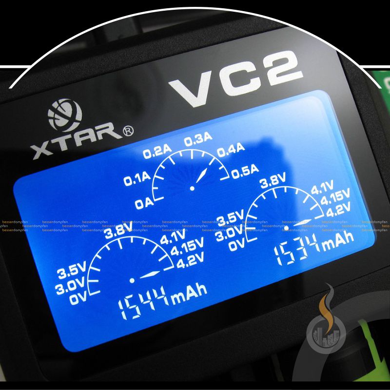 XTAR VC2 USB-Ladegerät 2-Schacht SW14469 Bild 4