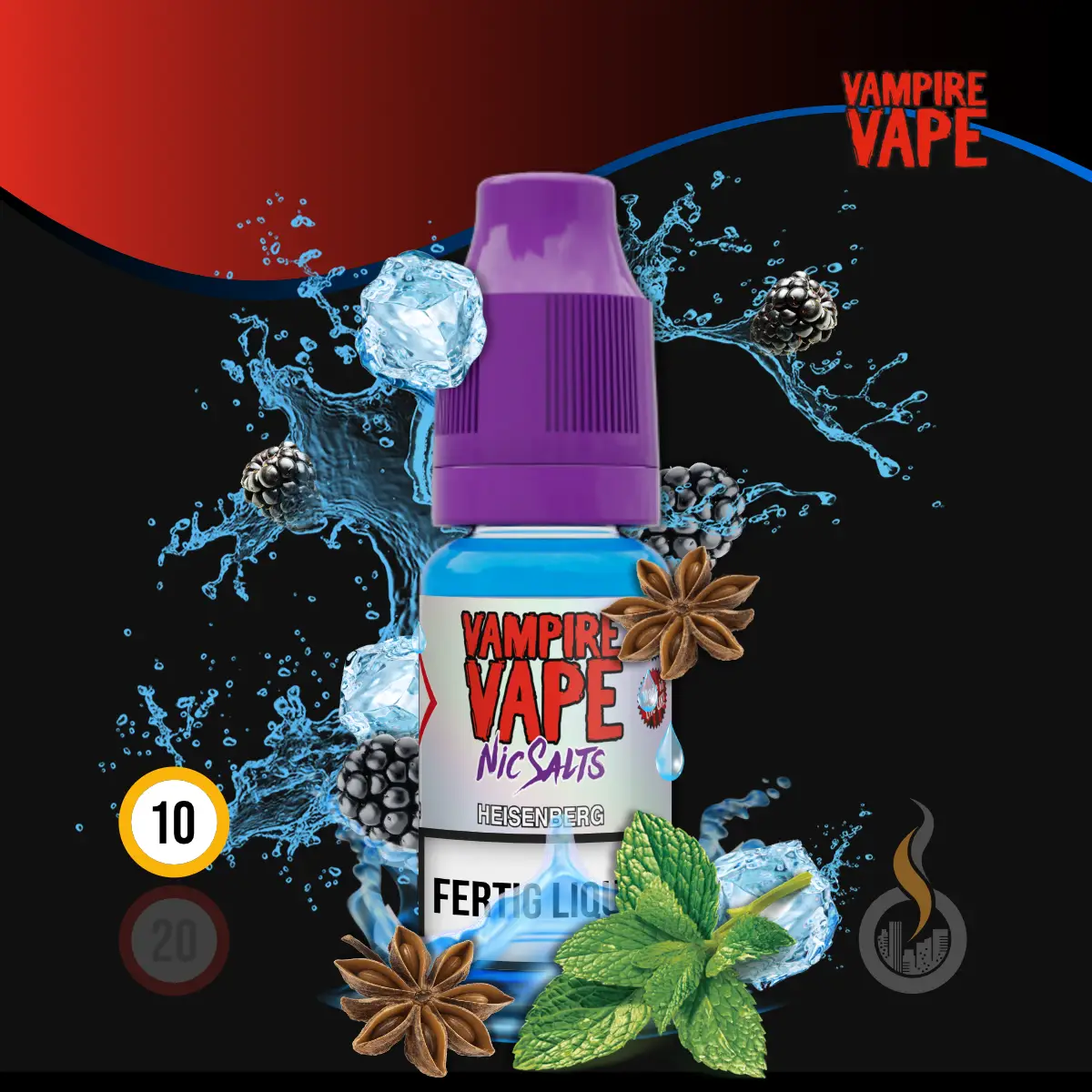 VAMPIRE VAPE Heisenberg Nikotinsalz Liquid - 10 ml SW17764 Nikotinstärke wählen: 10 mg (NIKOTINSALZ) Bild 1