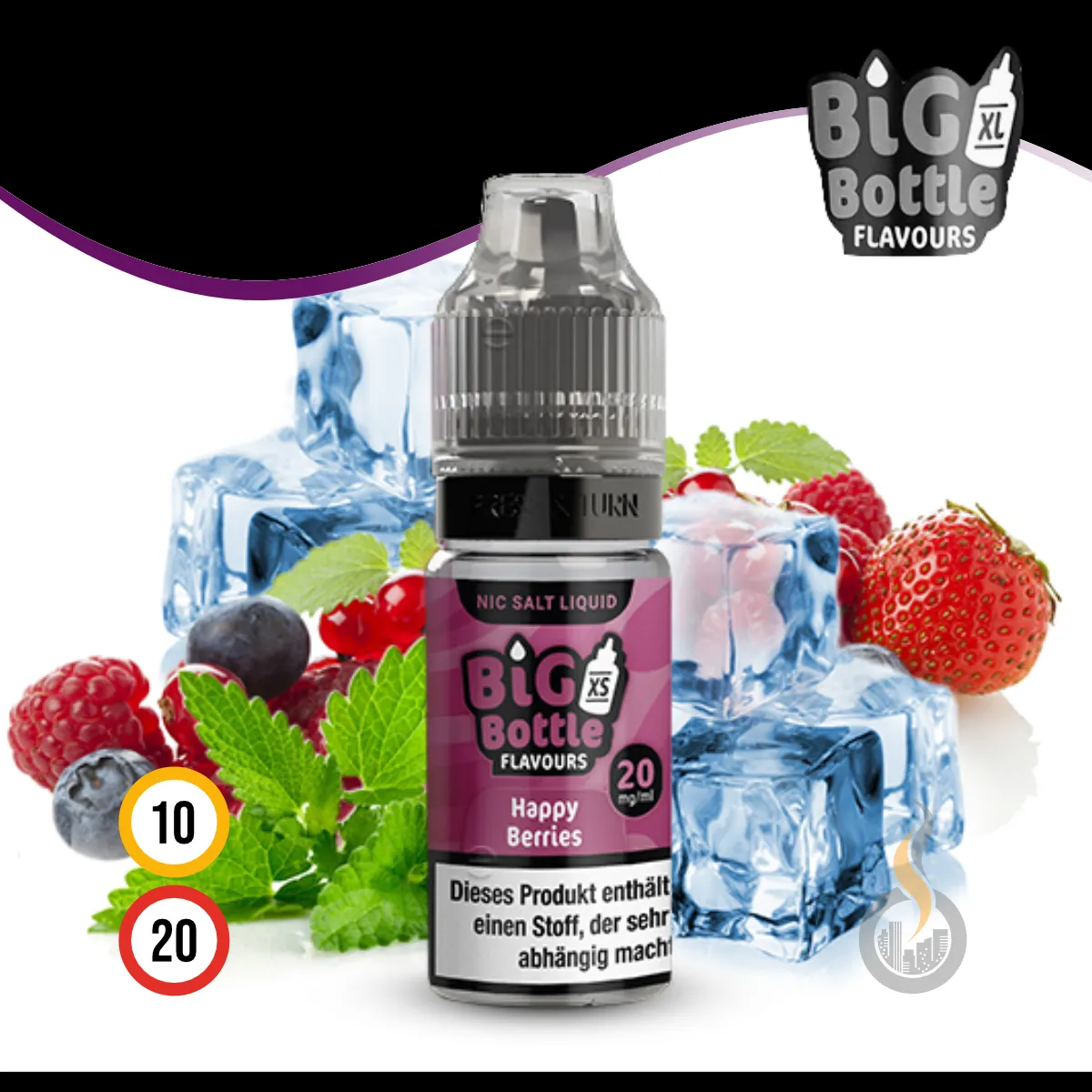 Big Bottle Happy Berries Liquid (Nic Salt) SW17986 Bild 1