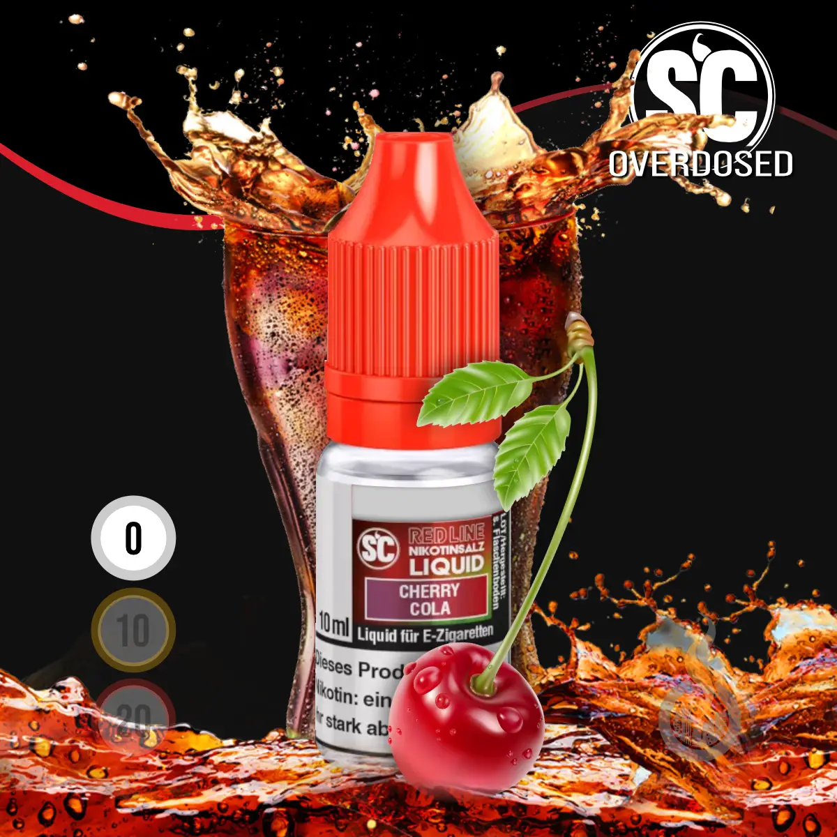 SC Red Line Cherry Cola Nikotinsalz Liquid - 10 ml SW18100 Nikotinstärke wählen: 0 mg (OHNE NIKOTIN) Bild 1