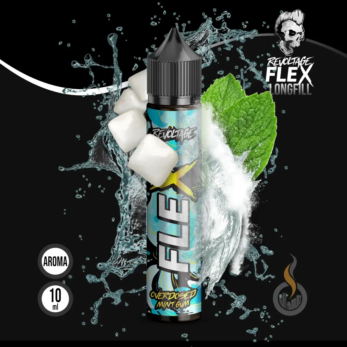 REVOLTAGE FLEX Overdosed Aroma Mint Gum - 10 ml SW18227 Bild 1