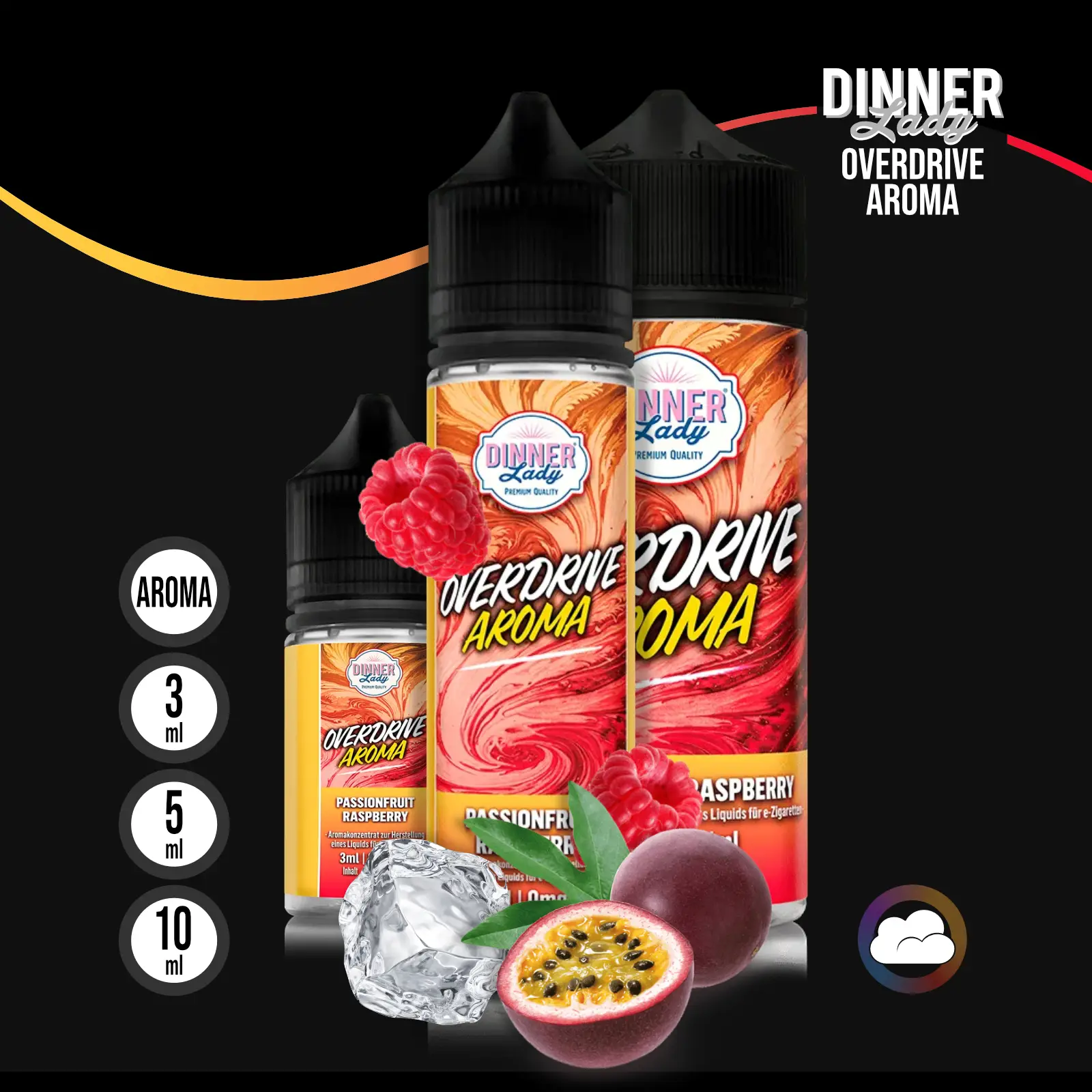 Dinner Lady Overdrive Passionfruit Raspberry Longfill Aroma