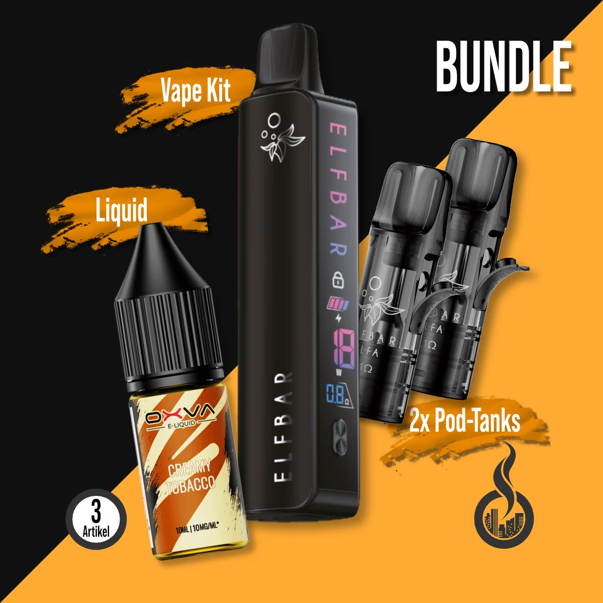 BUNDLE: ELFA Master Kit Basis + OXVA Liquid + 2x Pod-Tanks SW18463 Bild 1