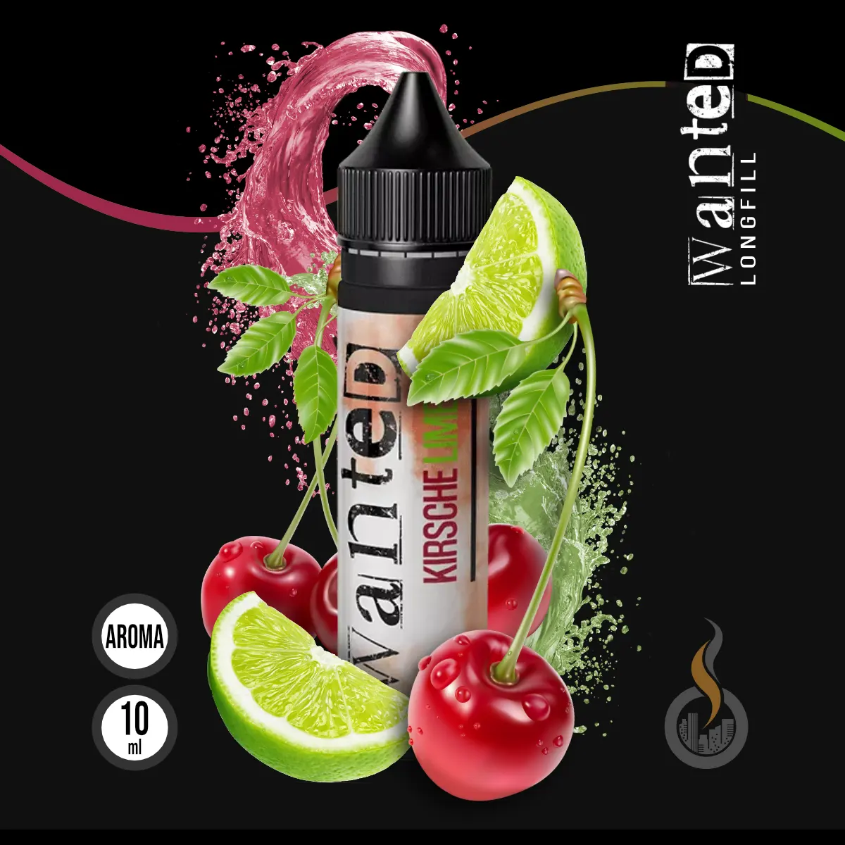 WANTED Overdosed Aroma Kirsche Limette - 10 ml SW18169 Bild 1