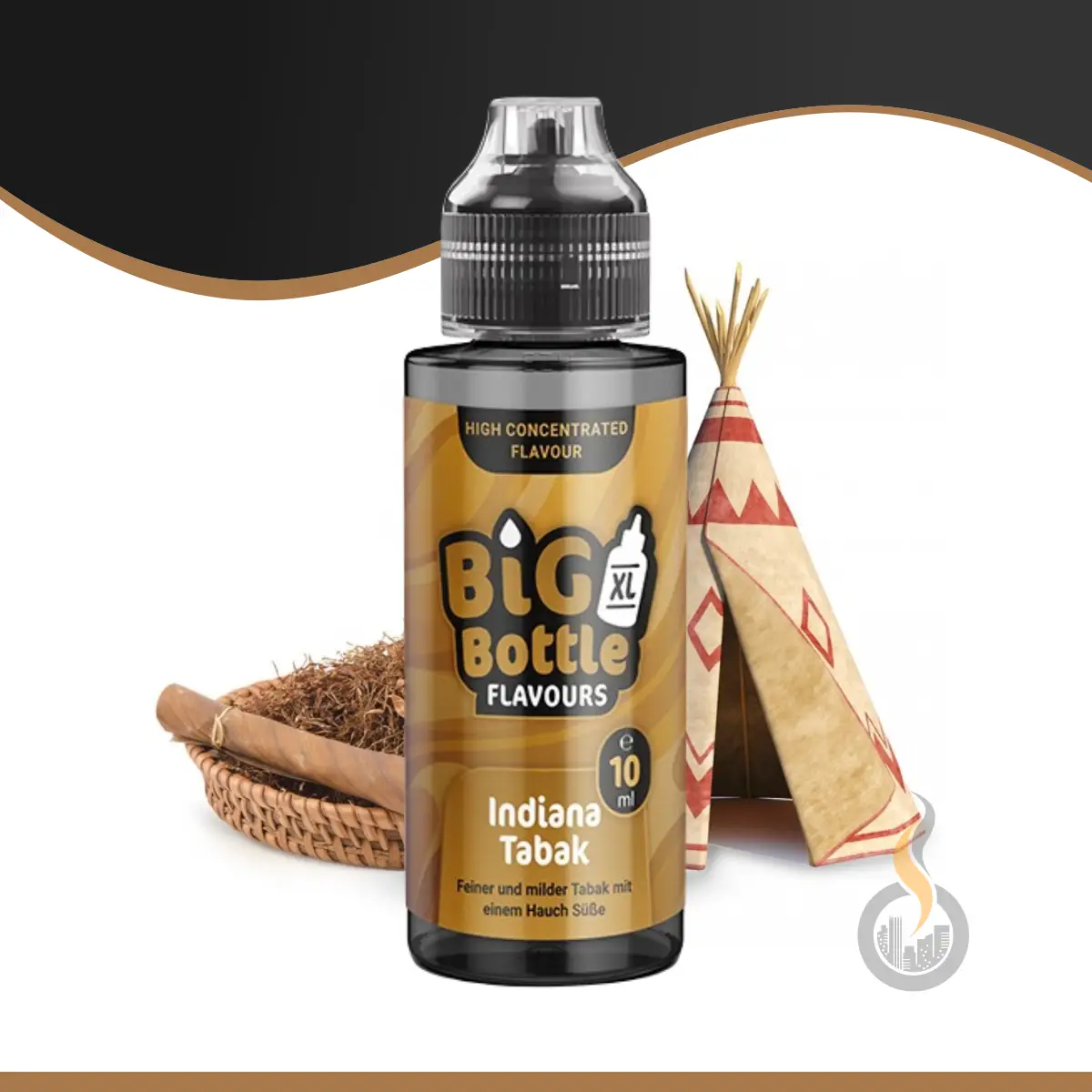 BIG BOTTLE FLAVOURS Indiana Tabak Aroma - 10 ml SW17551 Bild 1