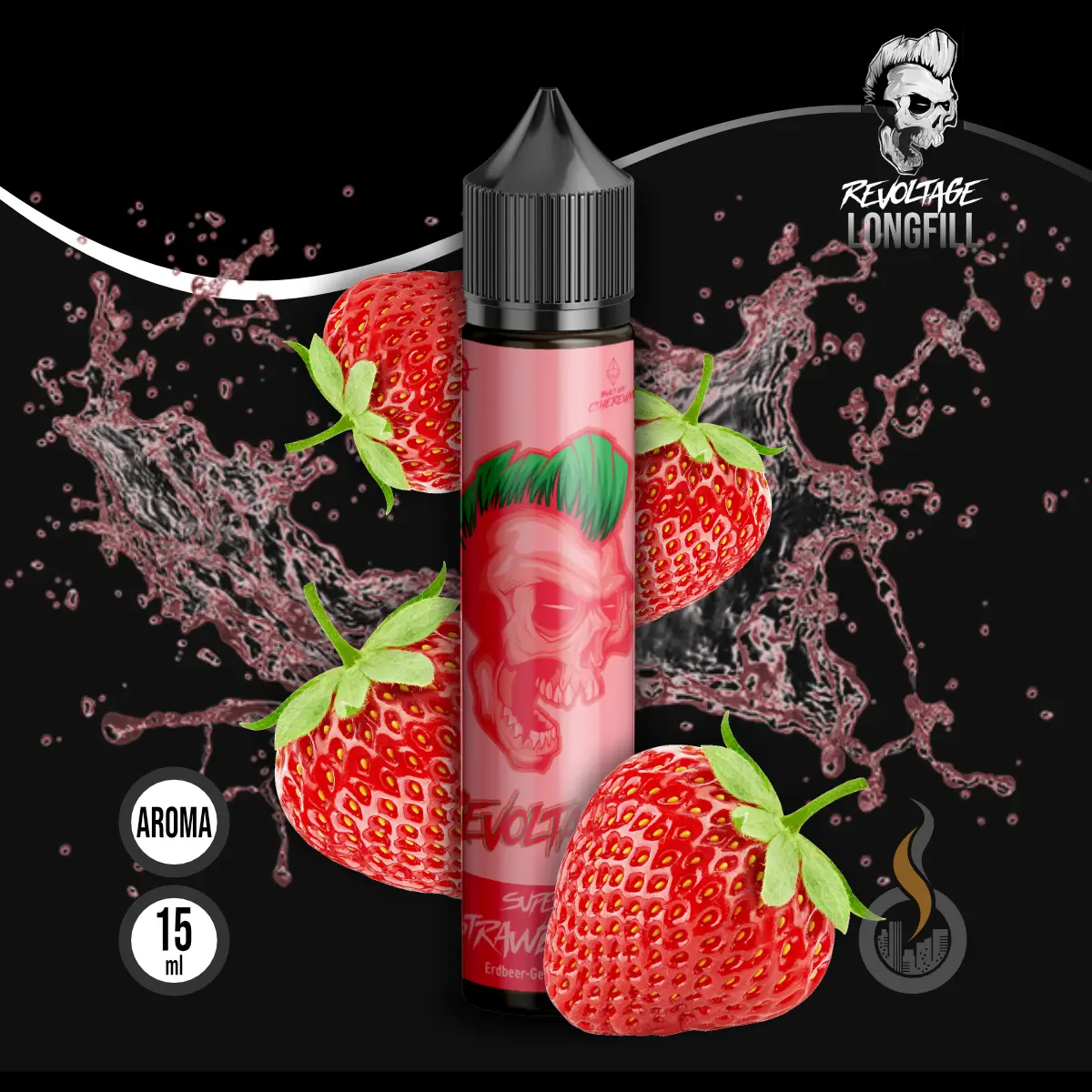 REVOLTAGE Longfill Aroma Super Strawberry - 15 ml SW18204 Bild 1
