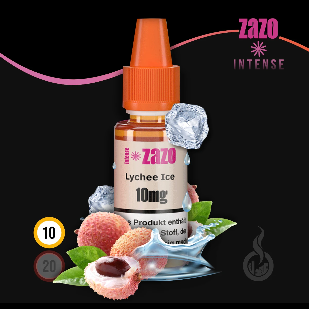 ZAZO INTENSE Lychee Ice Nikotinsalz Liquid - 10 ml SW18474 Nikotinstärke wählen: 10 mg (NIKOTINSALZ) Bild 1