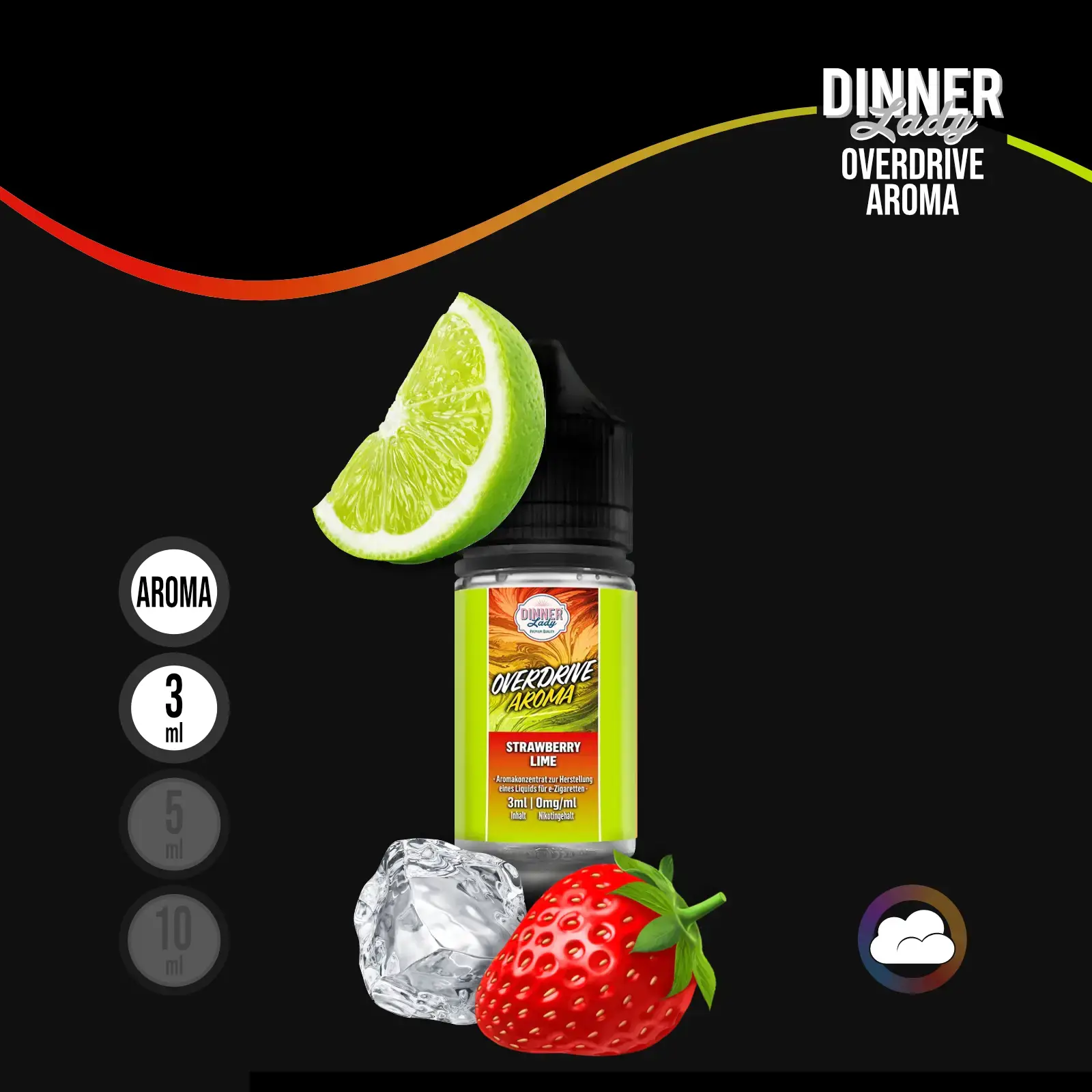 Dinner Lady Overdrive Strawberry Lime Longfill Aroma