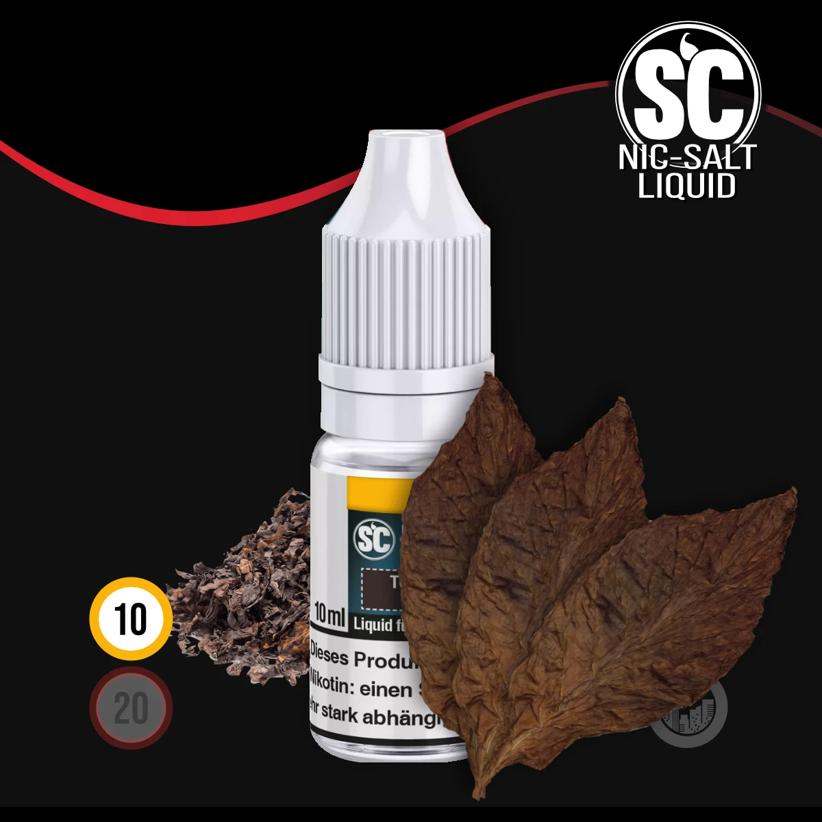 SC Tobacco Dark Nikotinsalz Liquid - 10 ml SW18089 Nikotinstärke wählen: 10 mg (NIKOTINSALZ) Bild 1