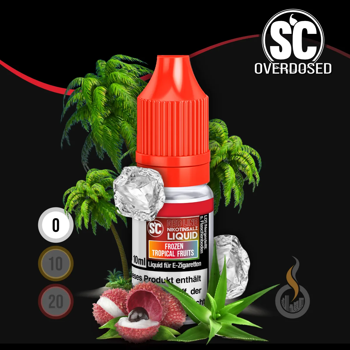 SC Red Line Frozen Tropical Fruits Nikotinsalz Liquid - 10 ml SW18586 Nikotinstärke wählen: 0 mg (OHNE NIKOTIN) Bild 1