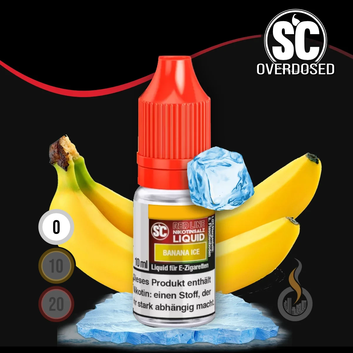 SC Red Line Banana Ice Nikotinsalz Liquid - 10 ml SW18097 Nikotinstärke wählen: 0 mg (OHNE NIKOTIN) Bild 1