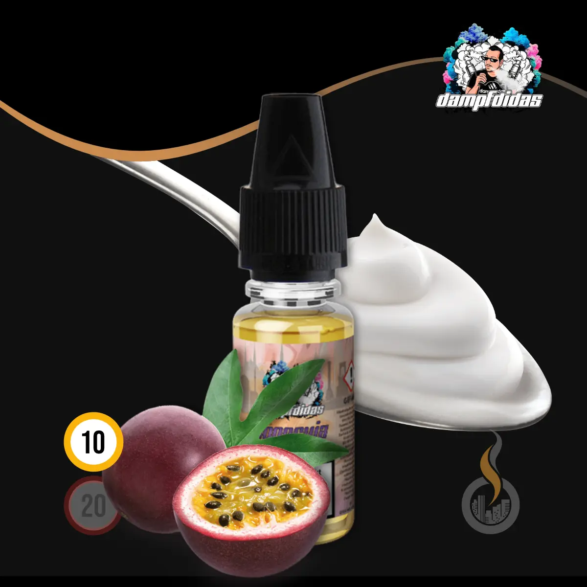 DAMPFDIDAS Jogocuja Nikotinsalz Liquid - 10 ml SW17755 Nikotinstärke wählen: 10 mg (NIKOTINSALZ) Bild 1