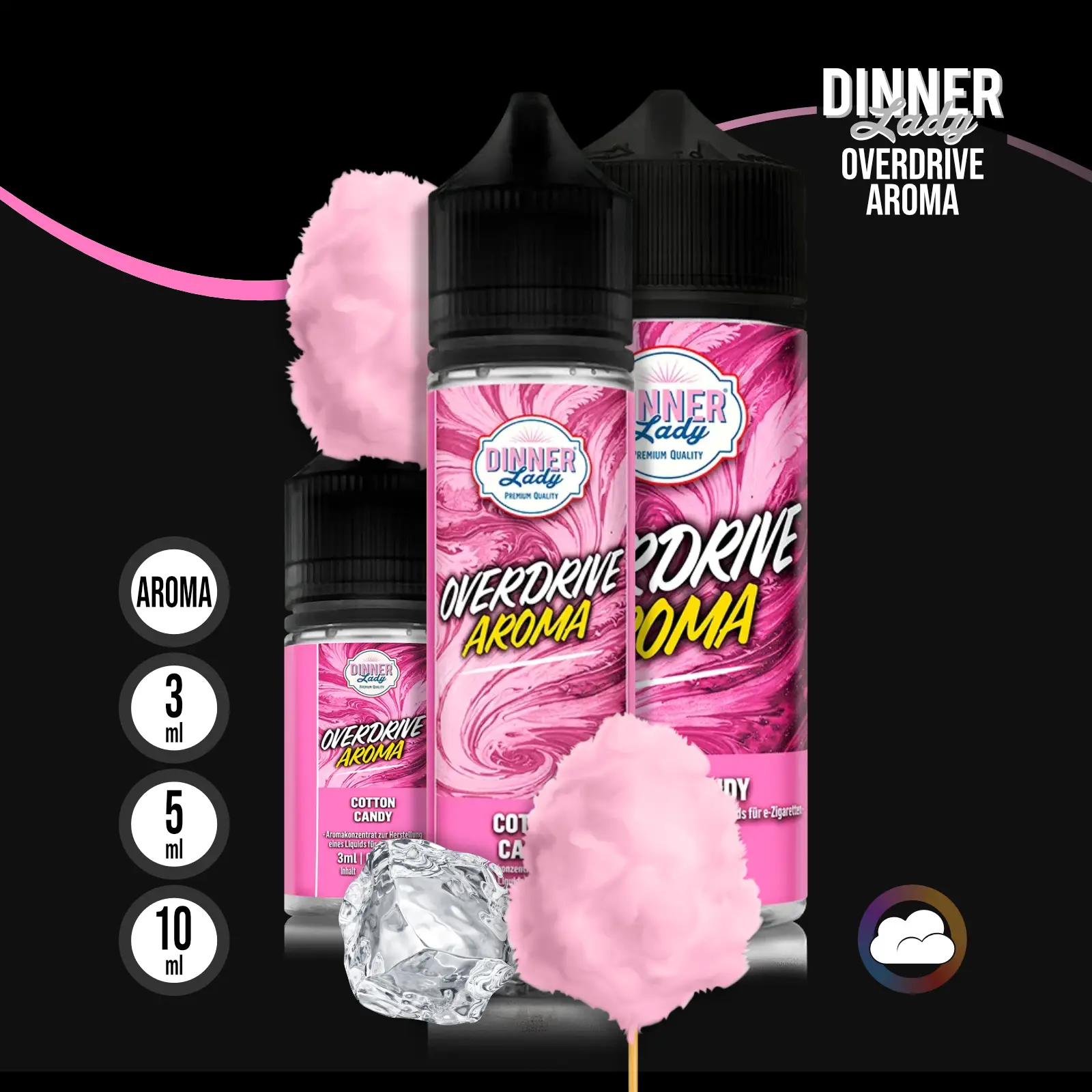 Dinner Lady Overdrive Cotton Candy Longfill Aroma