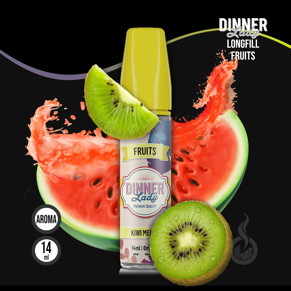 DINNER LADY FRUITS Kiwi Melon Aroma - 14 ml SW18576 Bild 1
