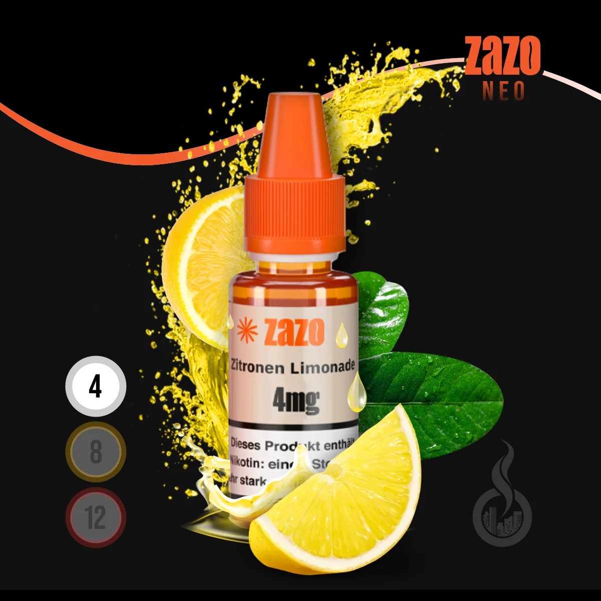 ZAZO NEO Zitronen Limonade Liquid - 10 ml SW18110 Nikotinstärke wählen: 4 mg ( VERY LOW ) Bild 1