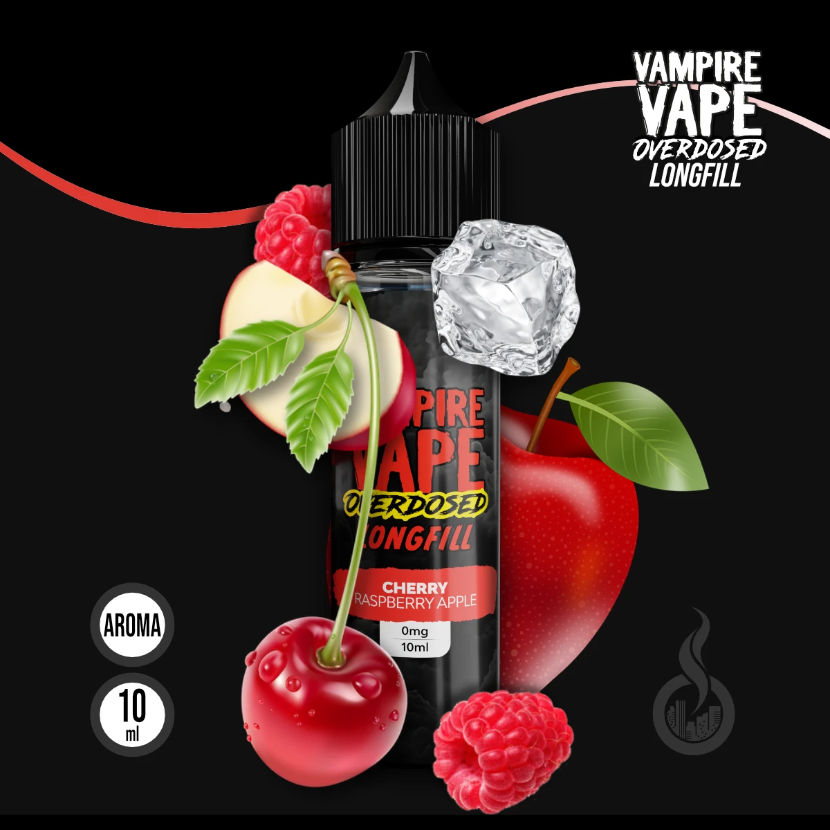 VAMPIRE VAPE Overdosed Cherry Raspberry Apple Aroma - 10 ml SW18555 Bild 1