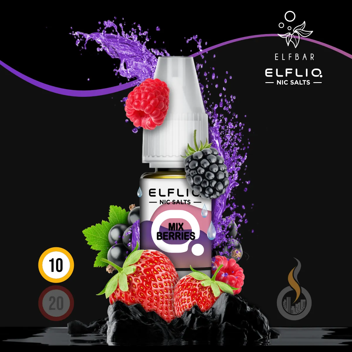 ELFLIQ by Elfbar Mix Berries Nikotinsalz Liquid - 10 ml SW18486 Nikotinstärke wählen: 10 mg (NIKOTINSALZ) Bild 1