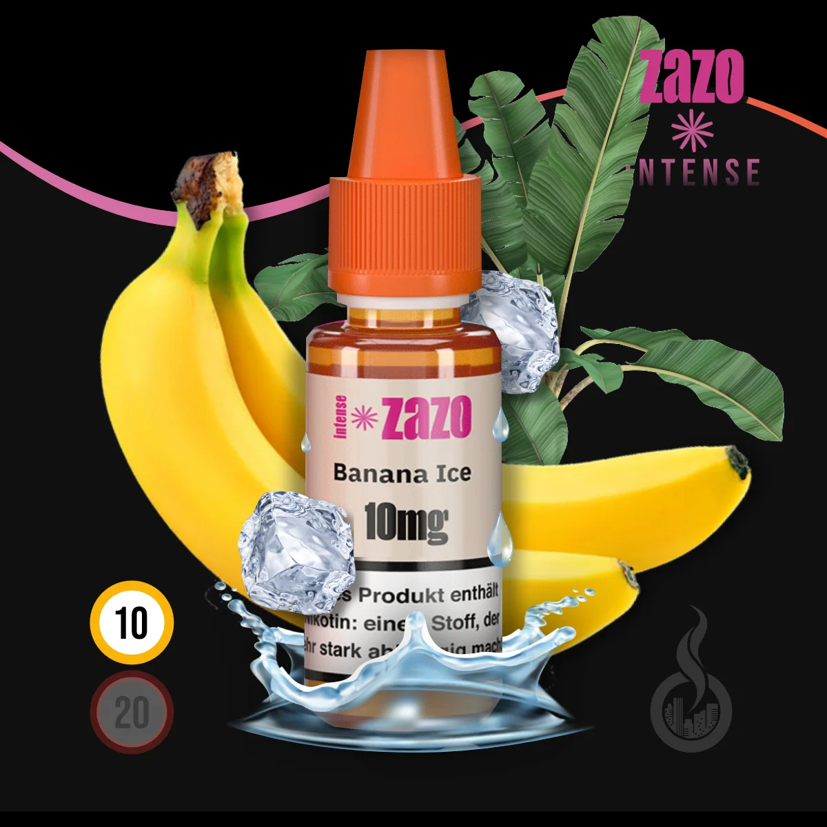 ZAZO INTENSE Banana Ice Nikotinsalz Liquid - 10 ml SW18481 Nikotinstärke wählen: 10 mg (NIKOTINSALZ) Bild 1