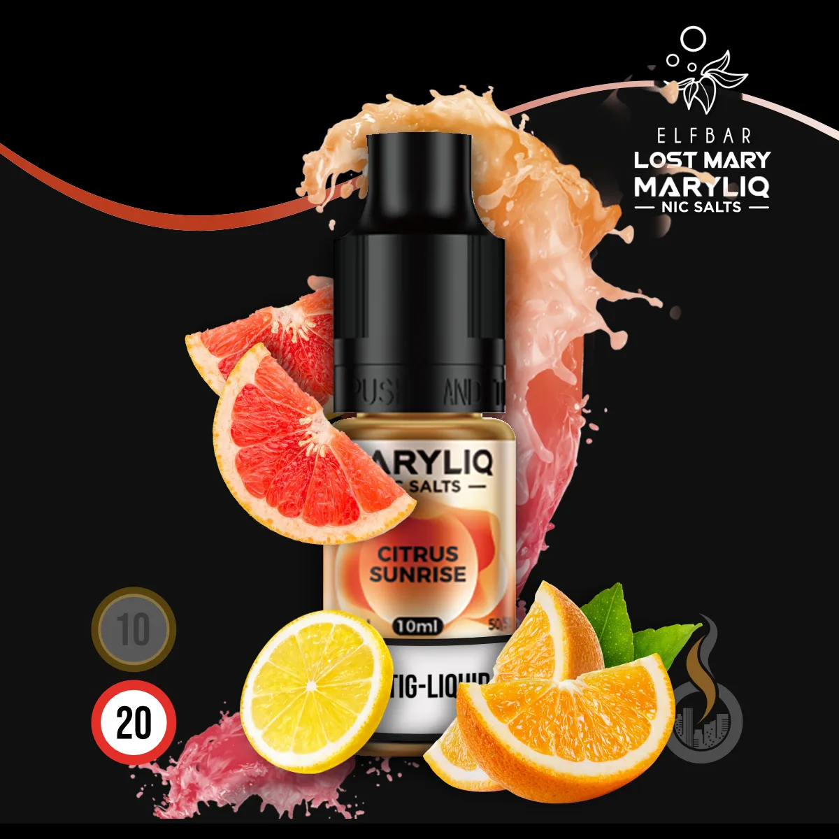 MARYLIQ by Lost Mary Nikotinsalz Liquid Citrus Sunrise - 10 ml SW18179 Nikotinstärke wählen: 20 mg ( NIKOTINSALZ ) Bild 1
