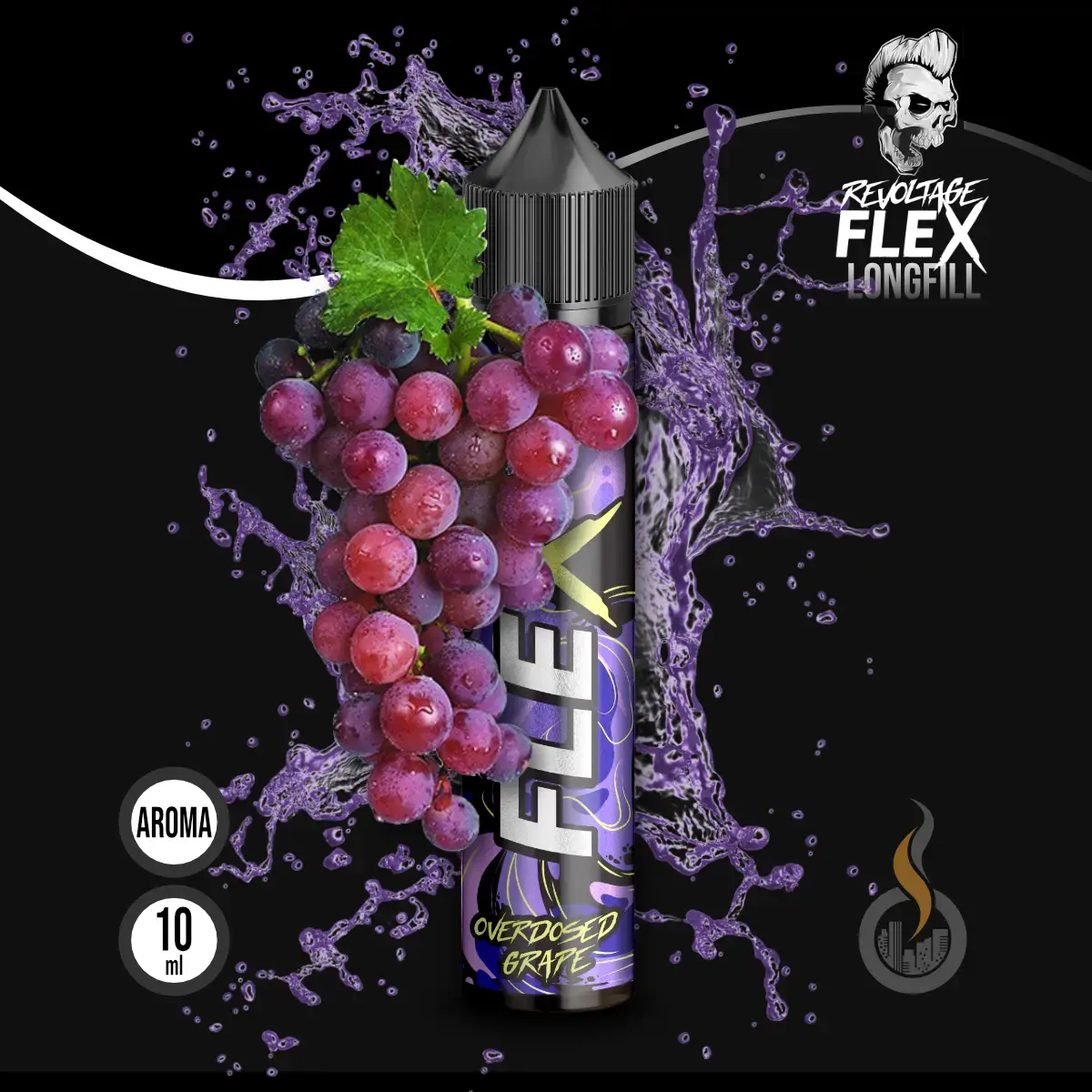 REVOLTAGE FLEX Overdosed Aroma Grape - 10 ml SW18223 Bild 1