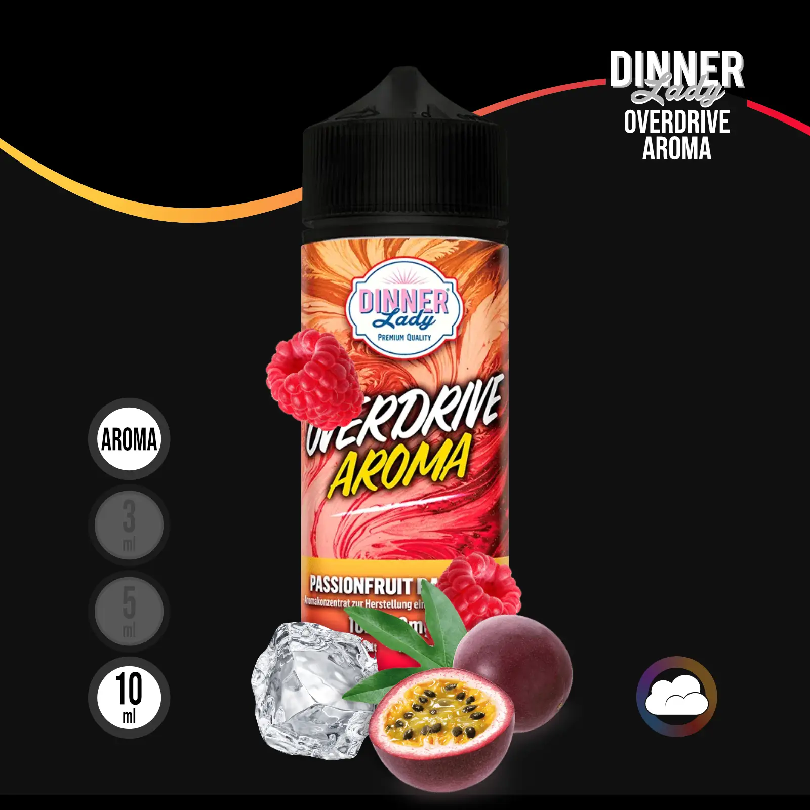 Dinner Lady Overdrive Passionfruit Raspberry Longfill Aroma